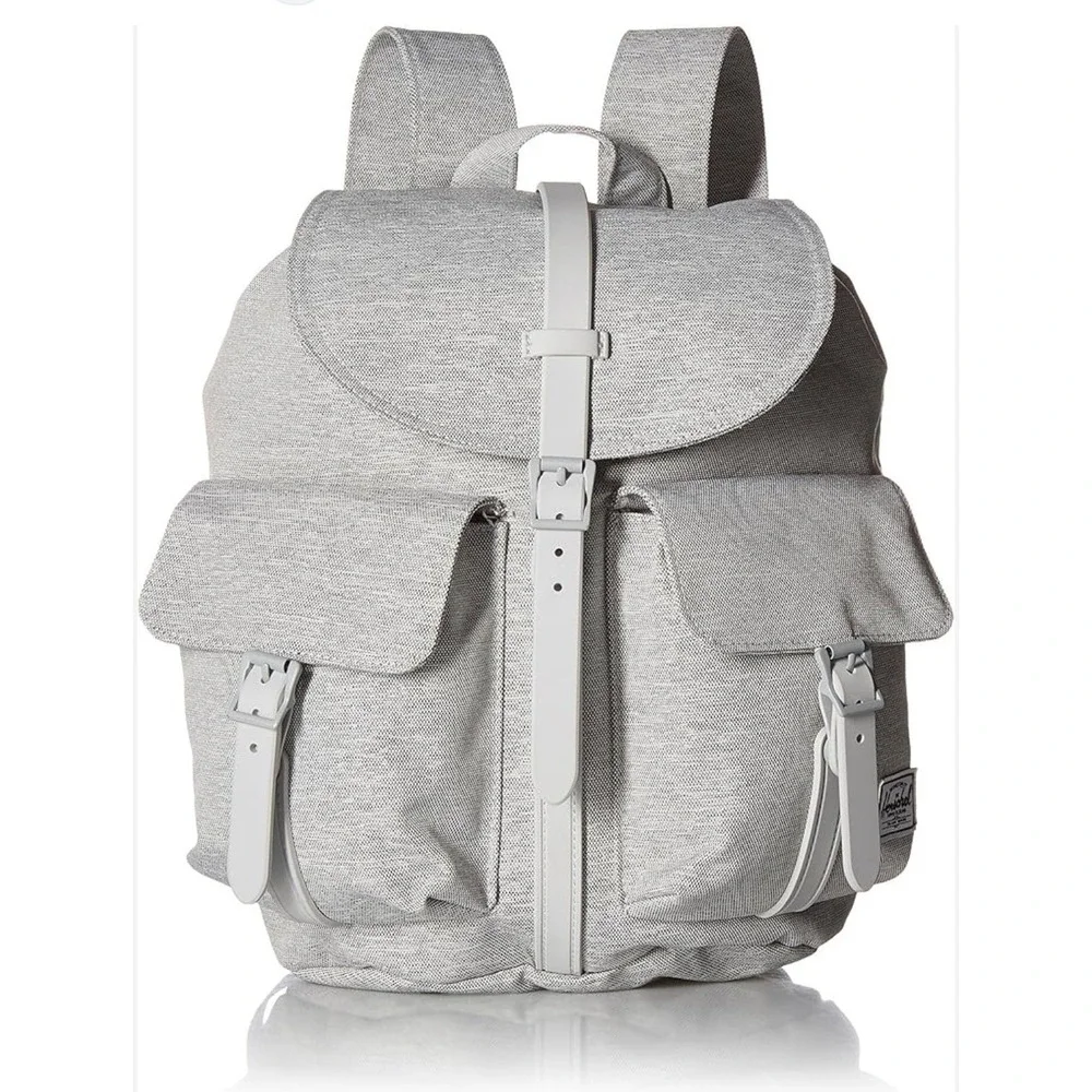 HERSCHEL SUPPLY CO. Dawson Gray Backpack Diaper Bag Magnetic Lightweight Medium‎